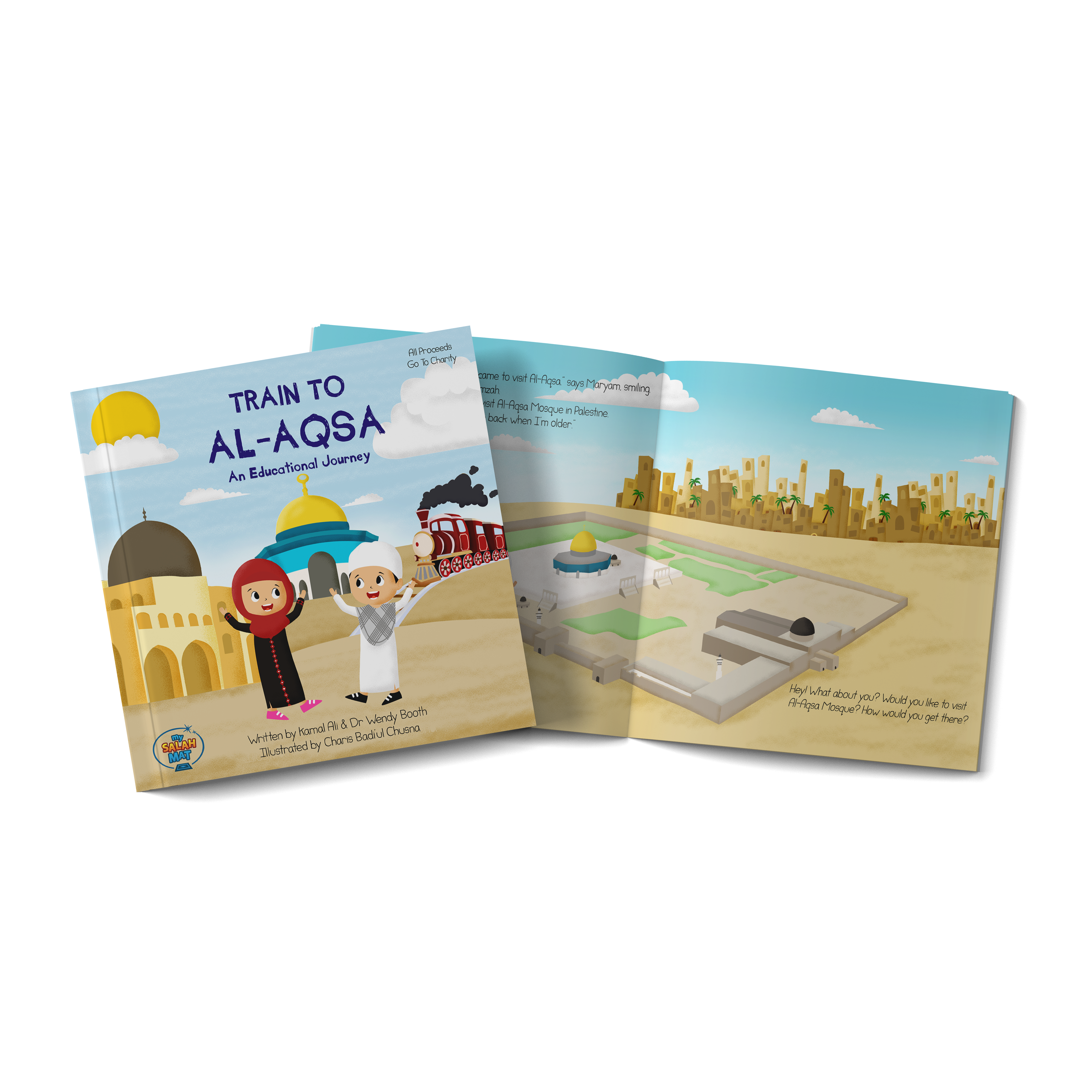 Train vers Al-Aqsa | Livre islamique pour enfants de 2 à 6 ans | Un magnifique cadeau de Ramadan et d’Aïd pour vos proches