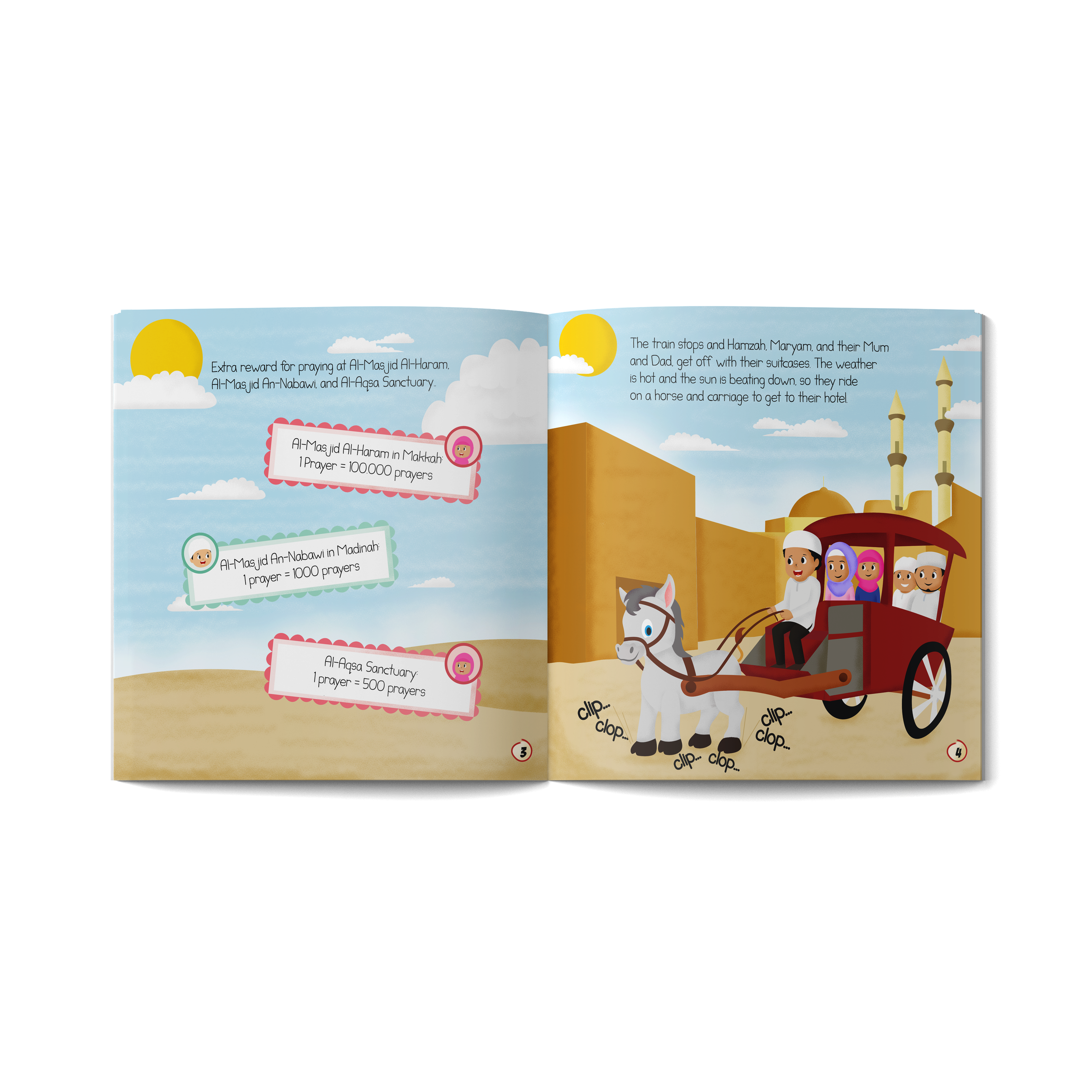 Train vers Al-Aqsa | Livre islamique pour enfants de 2 à 6 ans | Un magnifique cadeau de Ramadan et d’Aïd pour vos proches