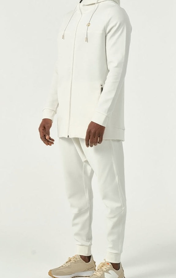  QL Relaxed Set Jacket PREMIERE in Cream and Gold - QABA'IL,