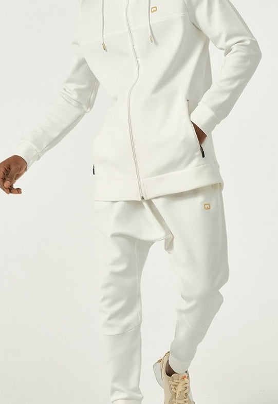  QL Relaxed Set Jacket PREMIERE in Cream and Gold - QABA'IL,