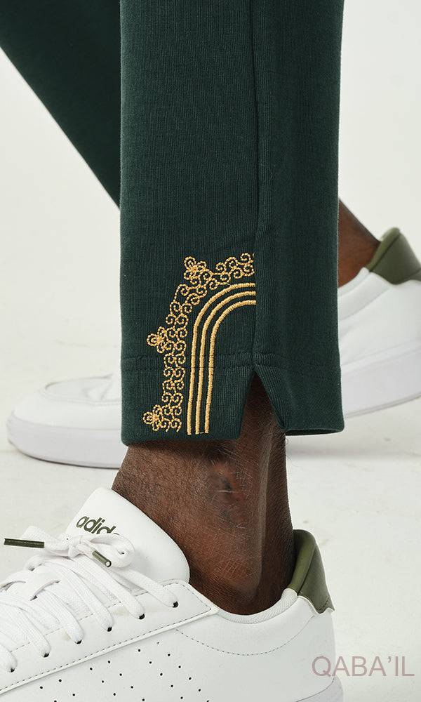 QABA’IL Etniz Set Menara in Emerald Green and Gold