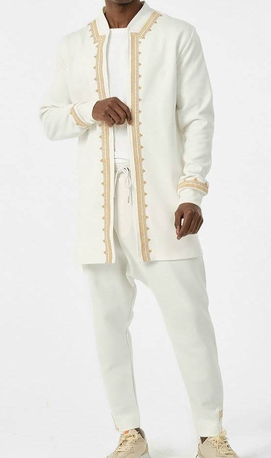 QABA’IL Etniz Set Menara in Cream and Gold