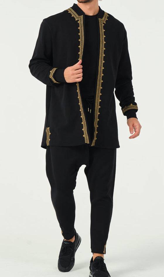QABA’IL Etniz Set Menara in Black and Gold
