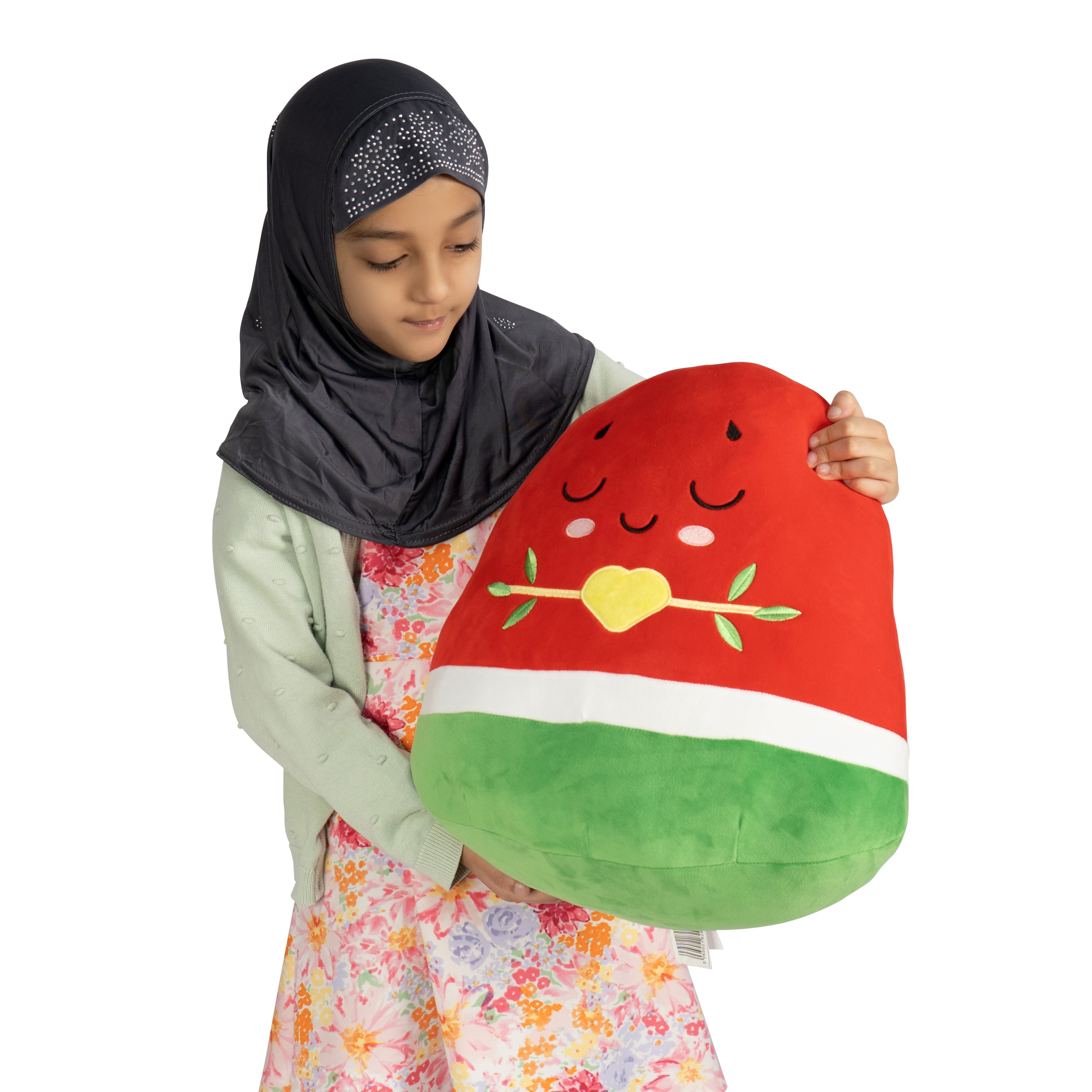 Pack of 3 Watermelon Plushie - 40cm Soft Cuddly Pillow Adorable Fruit Plush Muslim Doll [SPECIAL DEAL]  | A beautiful Ramadan & Eid Gift for Loved Ones