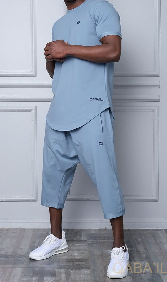 QL Relaxed Fit Nautik Set in Sky Blue | MOOMENN