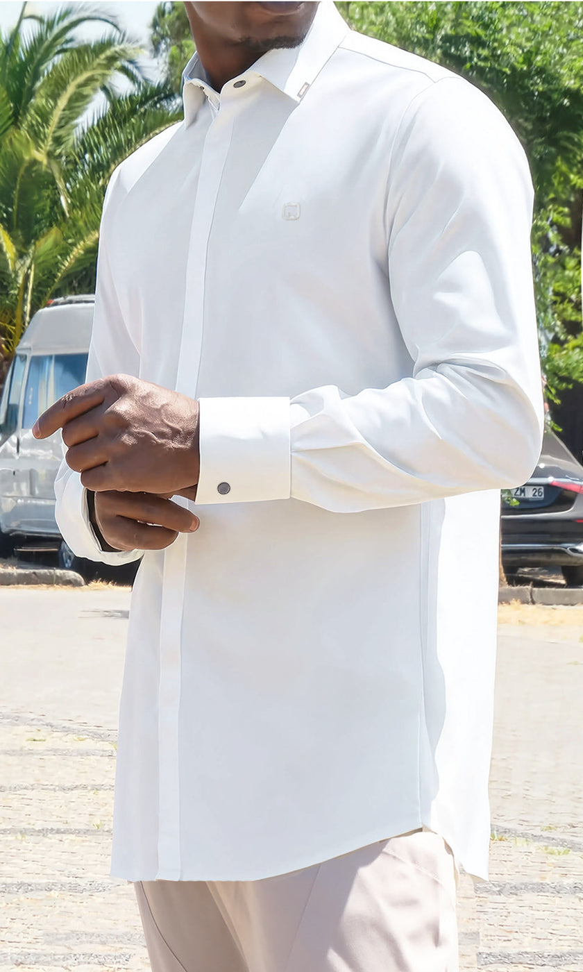 QABA’IL Design Shirt in Cream