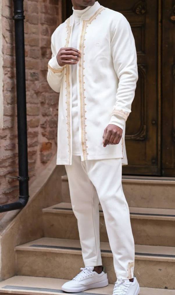 QABA’IL Etniz Set Menara in Cream and Gold