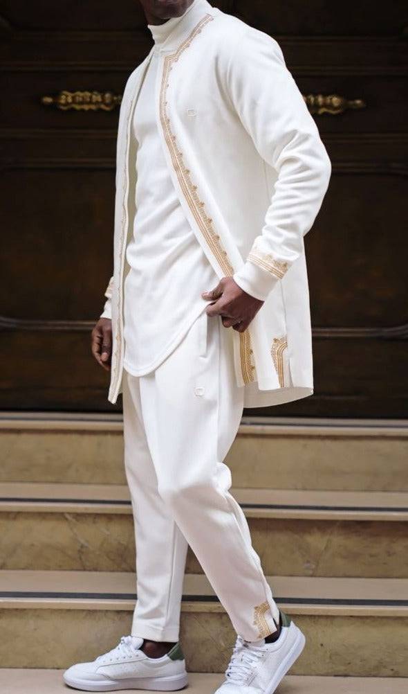 QABA’IL Etniz Set Menara in Cream and Gold
