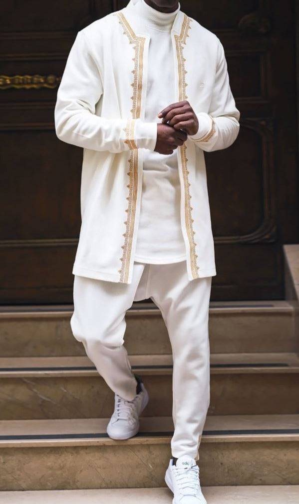 QABA’IL Etniz Set Menara in Cream and Gold