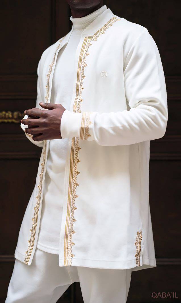 QABA’IL Etniz Set Menara in Cream and Gold