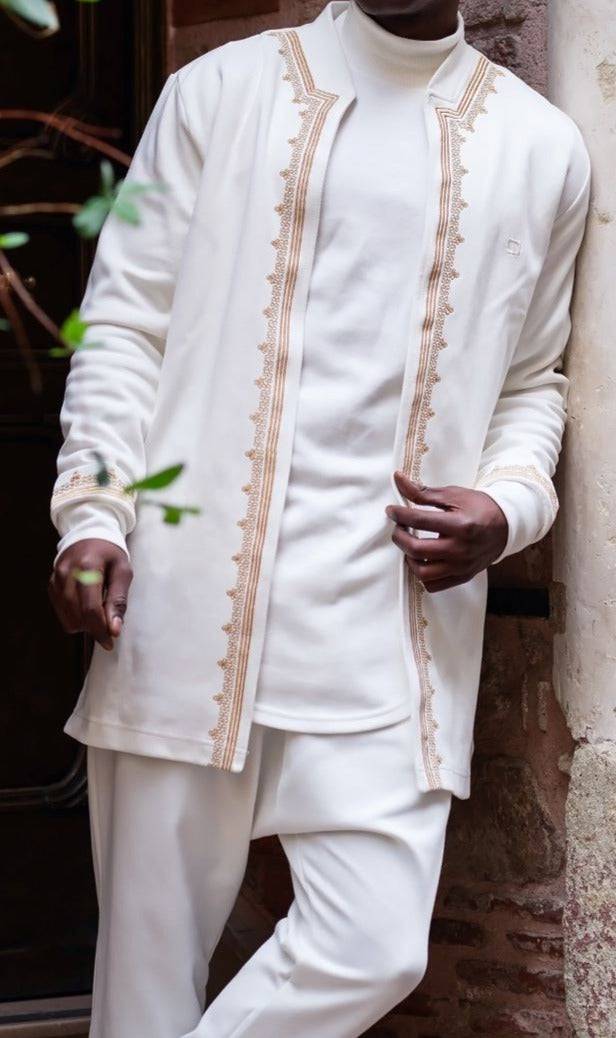 QABA’IL Etniz Set Menara in Cream and Gold
