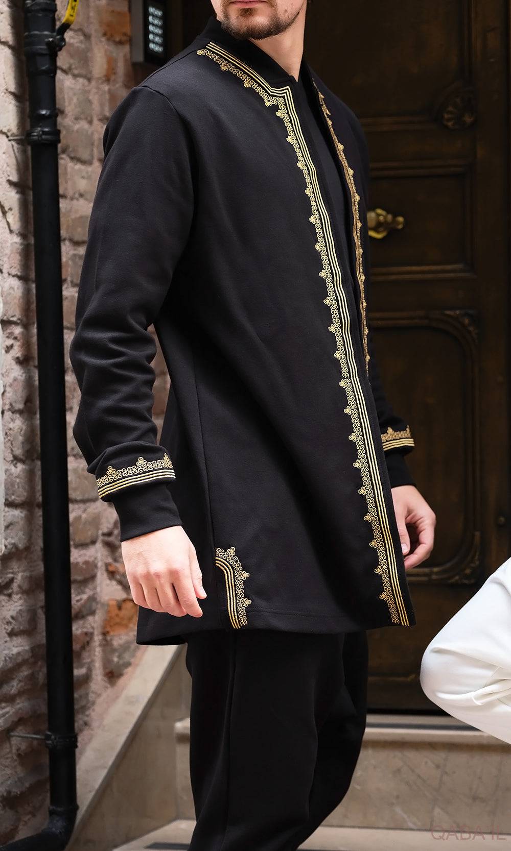 QABA’IL Etniz Set Menara in Black and Gold