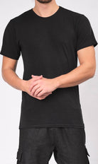 QL BAZ Longline T-Shirt Black (Pack of 2)