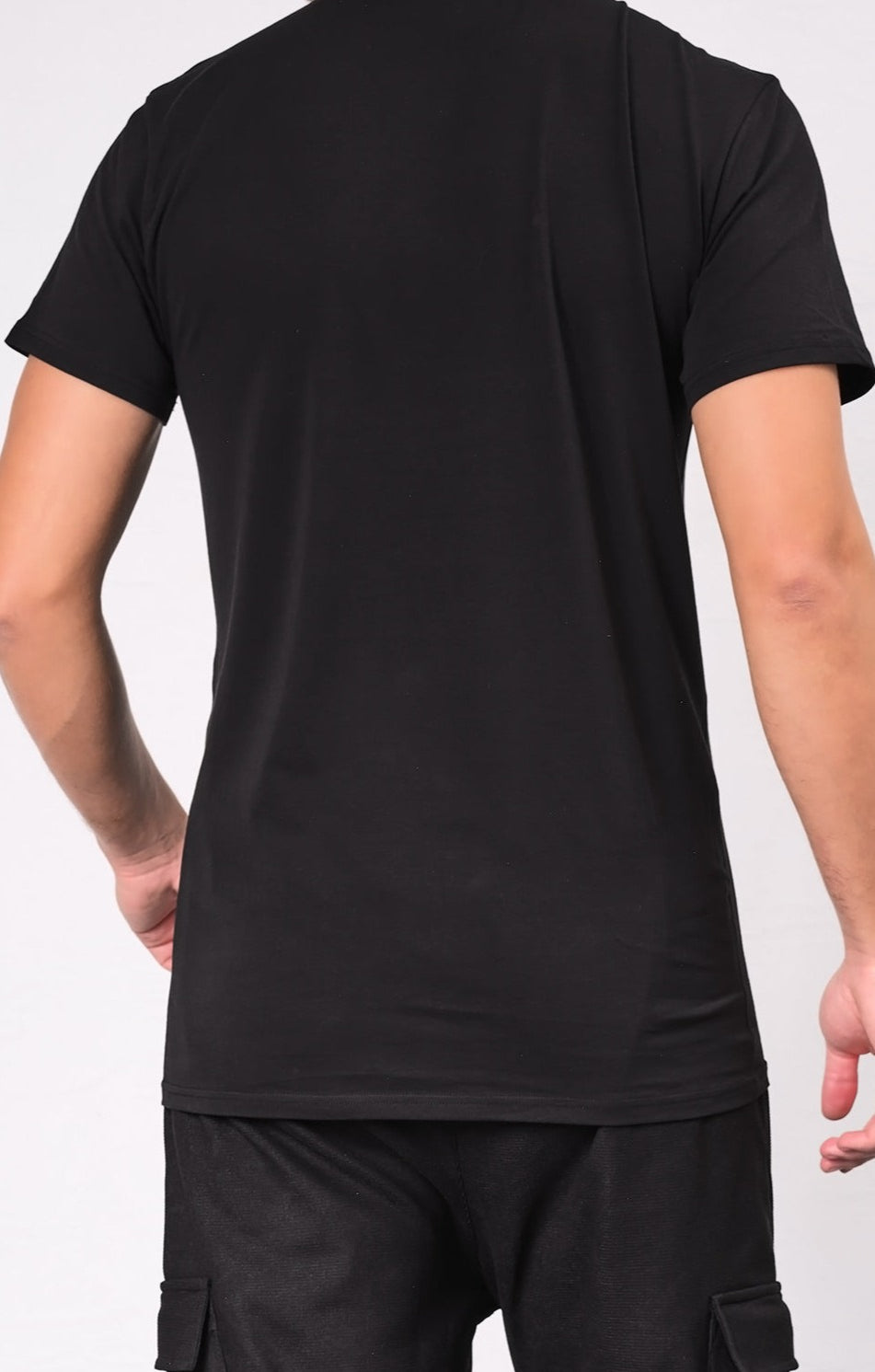  QL BAZ Longline T-Shirt Black (Pack of 2) - QABA'IL,