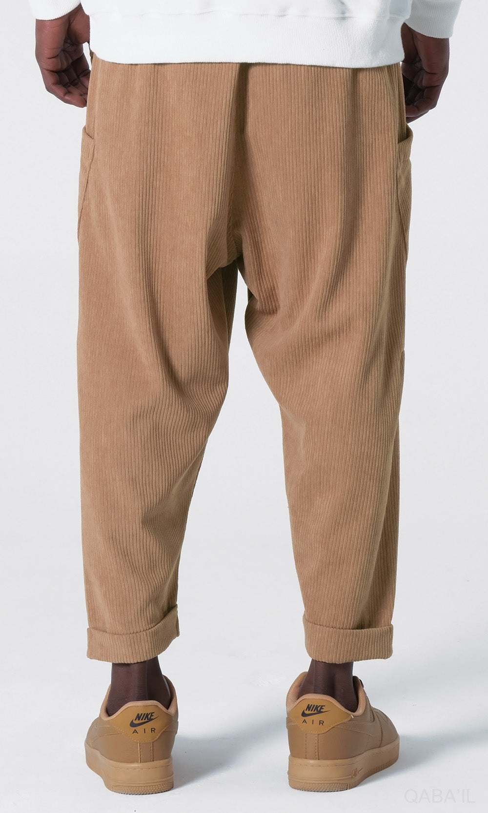 QL Sarouel Design Kadife in Camel