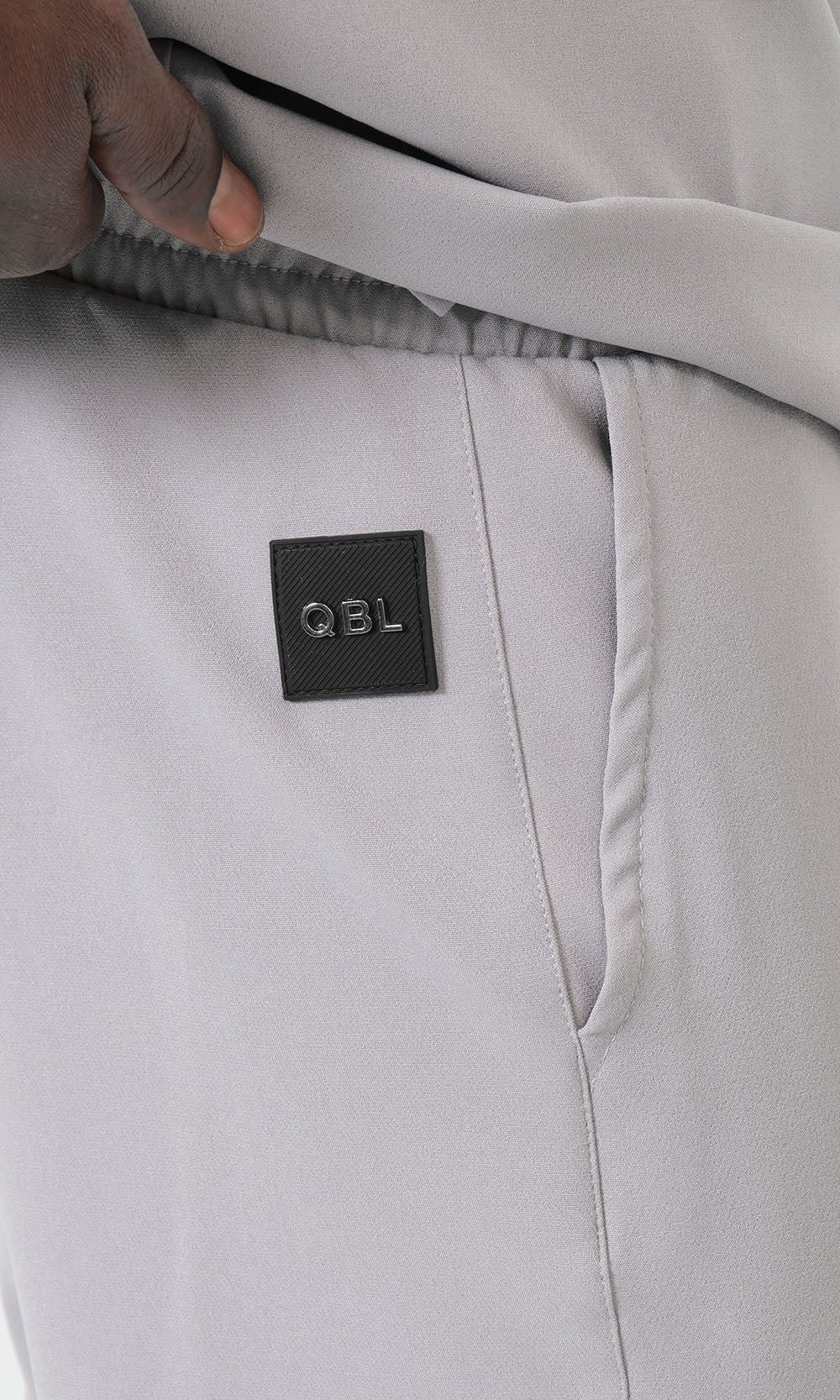 QTE2001 Short Qamis Set Silent in Light Grey