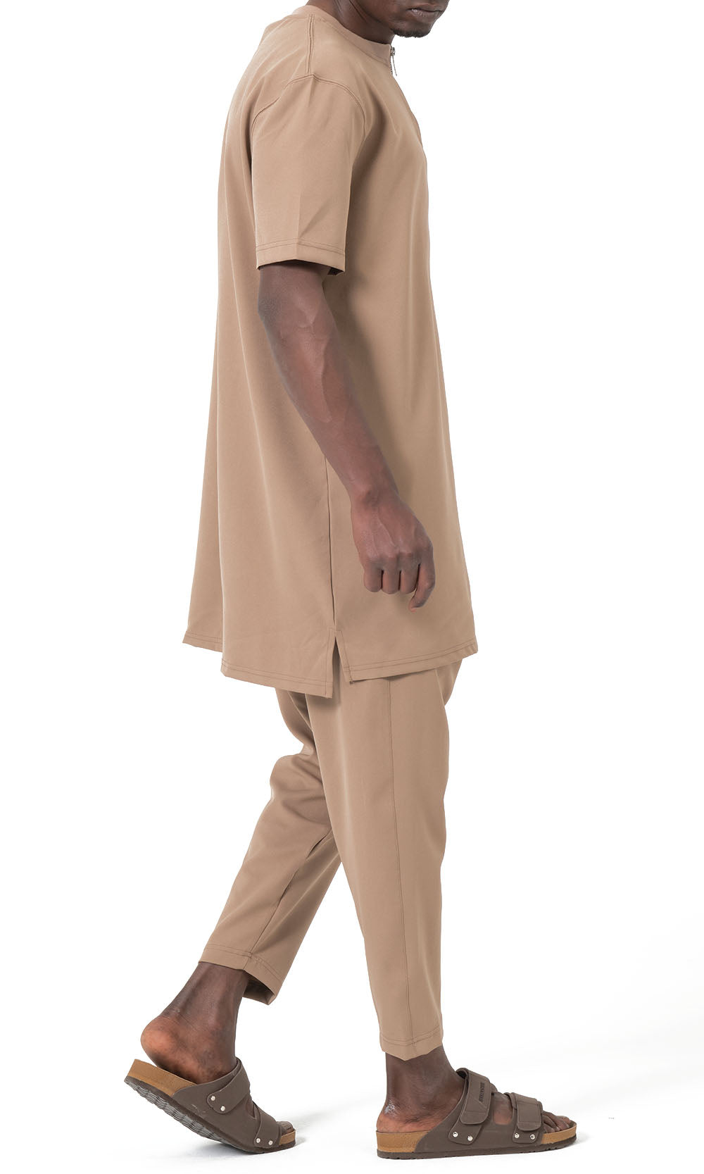 QTE2001 Short Qamis Set Silent in Camel
