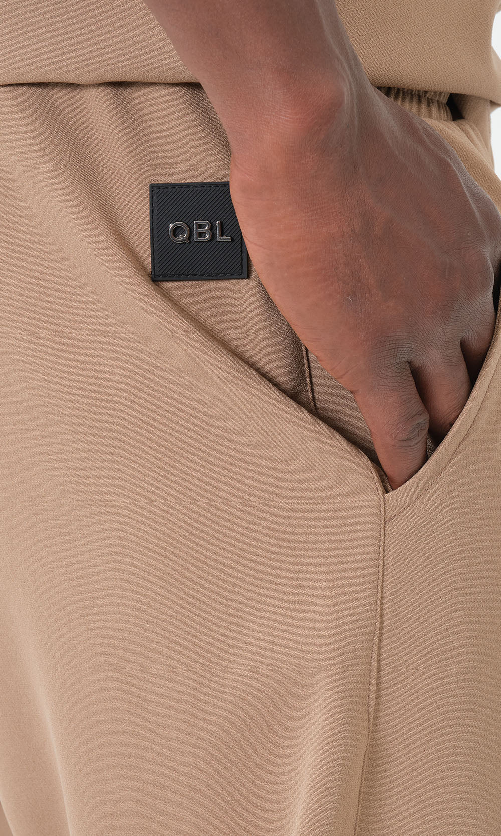 QTE2001 Short Qamis Set Silent in Camel