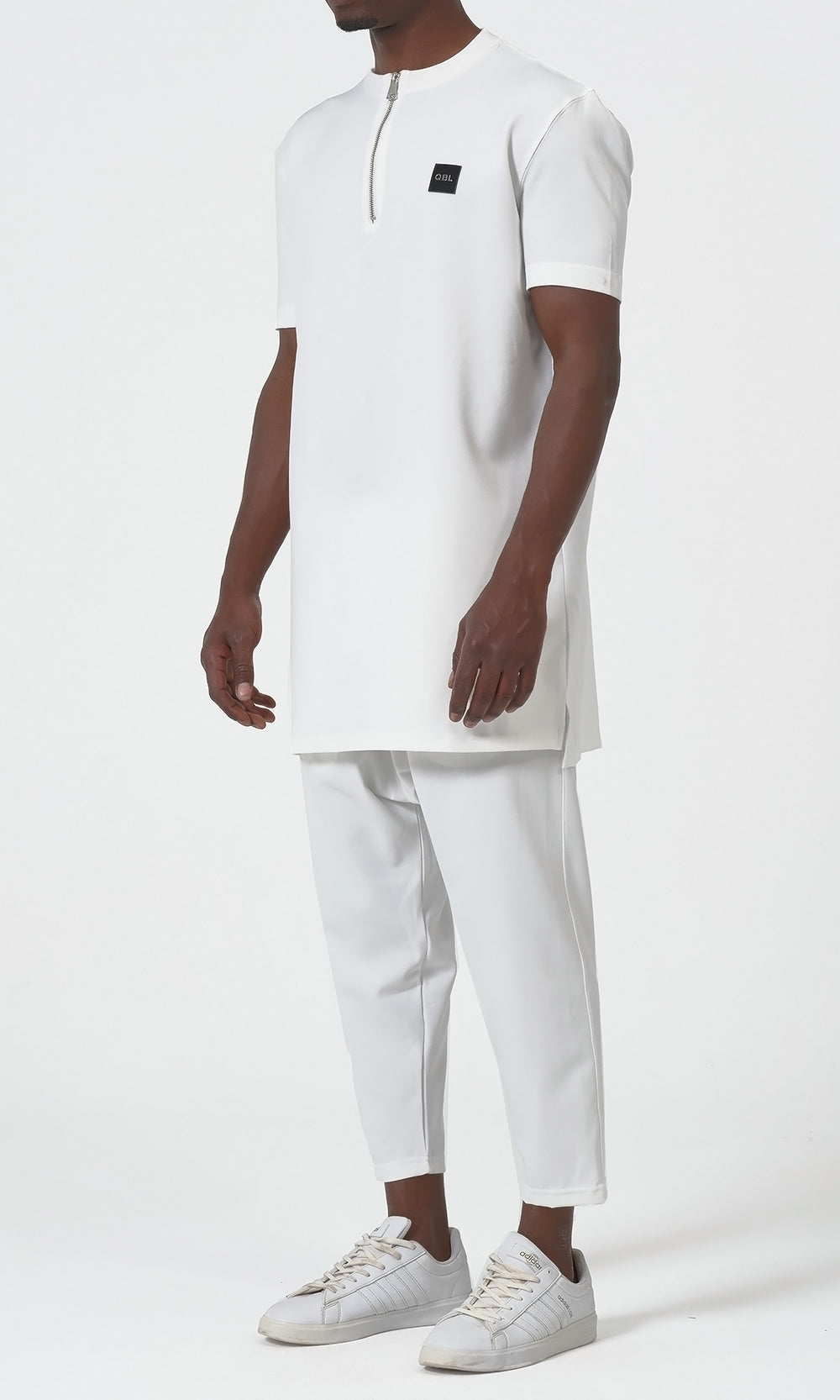 QTE2001 Short Qamis Set Silent in Cream