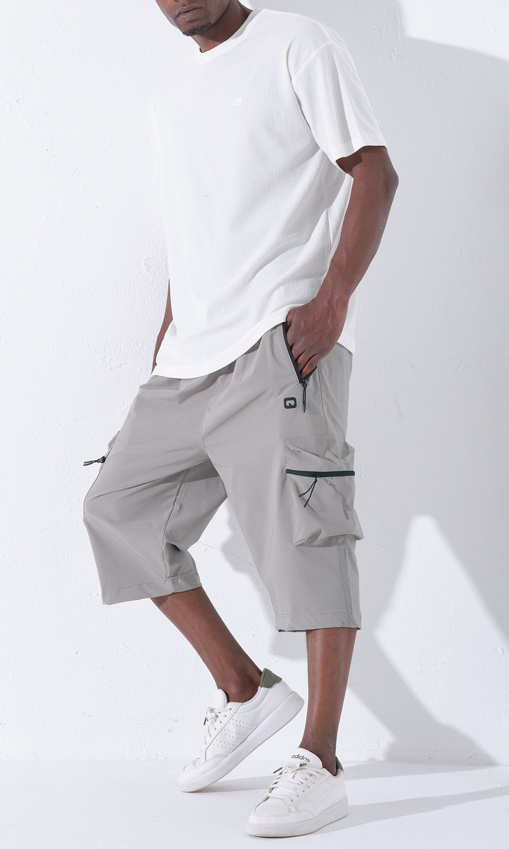 QTT3001 T-Shirt Oversized Waffle in Ecru