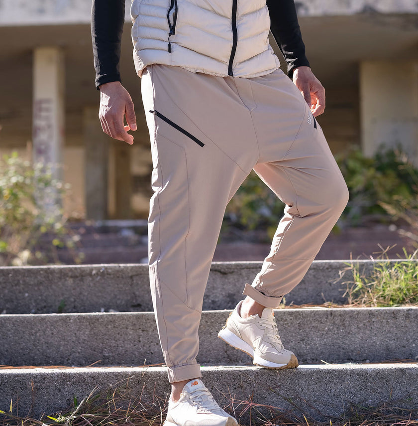 QABA’IL Teknik Sarouel Pants in Taupe