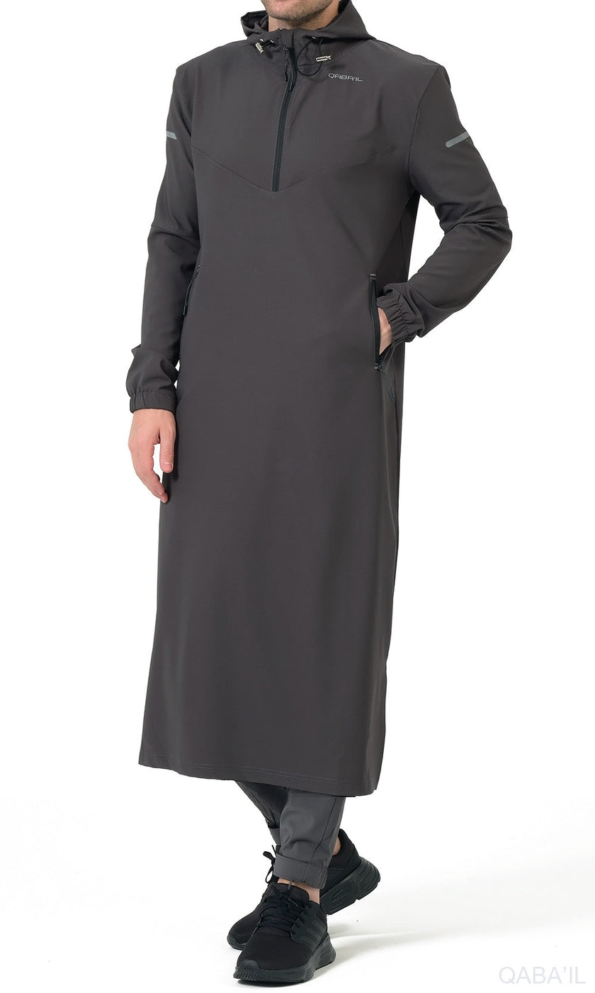 QABA’IL Qamisweat Drift in Dark grey