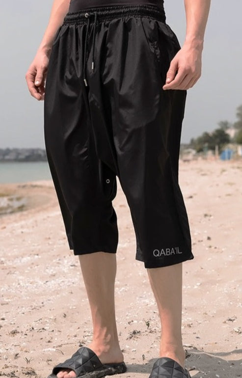  QL Halal Swim Shorts SB UNI in Black - QABA'IL,