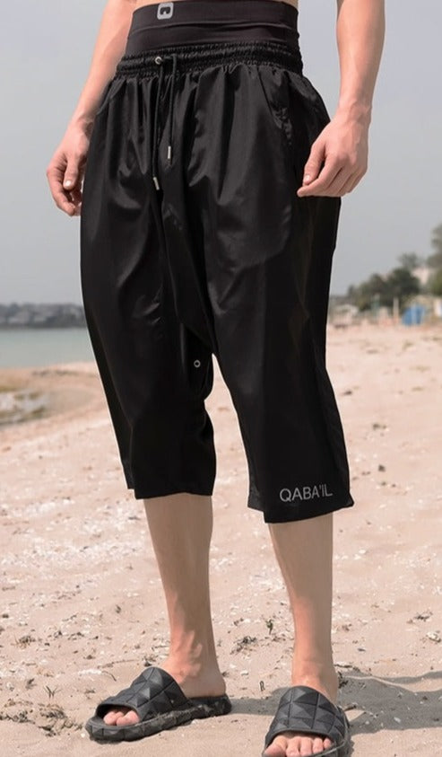  QL Halal Swim Shorts SB UNI in Black - QABA'IL,