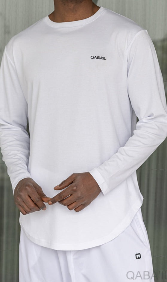  QL Lightweight Long Sleeves T-shirt 60T in Cream - QABA'IL,