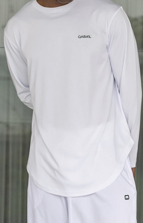  QL Lightweight Long Sleeves T-shirt 60T in Cream - QABA'IL,