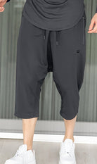  QL PT Lightweight Cropped Trousers CSD in Dark Grey - QABA'IL,