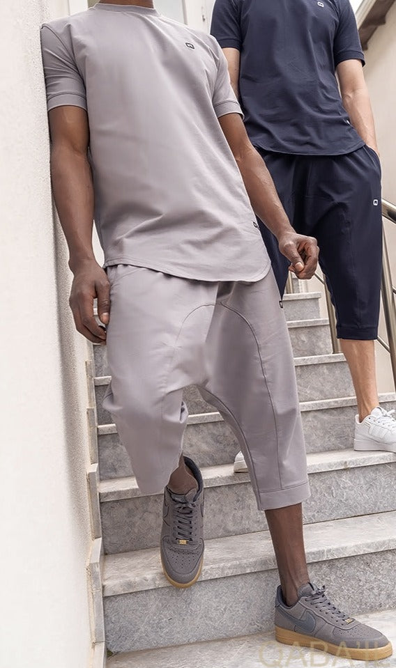  QL Relaxed Fit Nautik Set in Grey - QABA'IL,