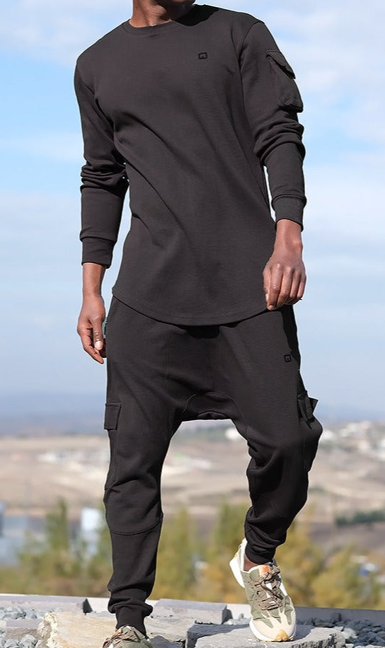 QABA’IL Sniper Set Cargo Joggers and Longline Top