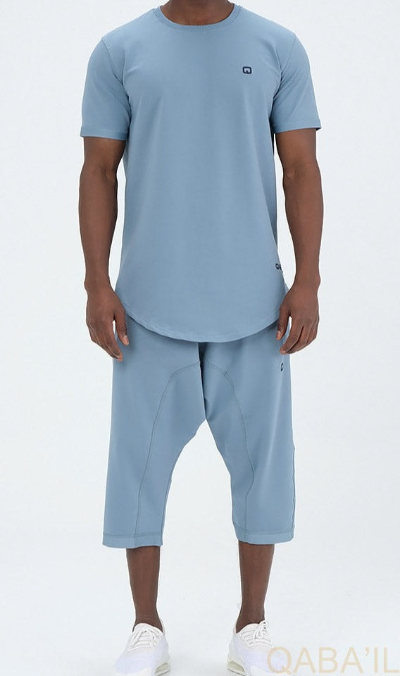  QL Relaxed Fit Nautik Set in Sky Blue - QABA'IL,