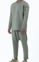 QL Futurx Relaxed Sweat and Ankle Jogger Set in Khaki