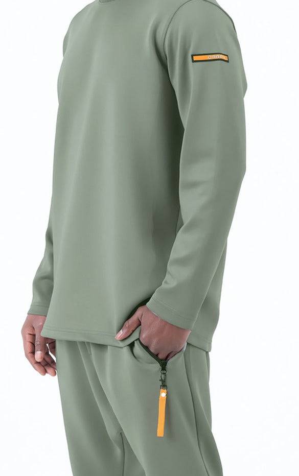 QL Futurx Relaxed Sweat and Ankle Jogger Set in Khaki