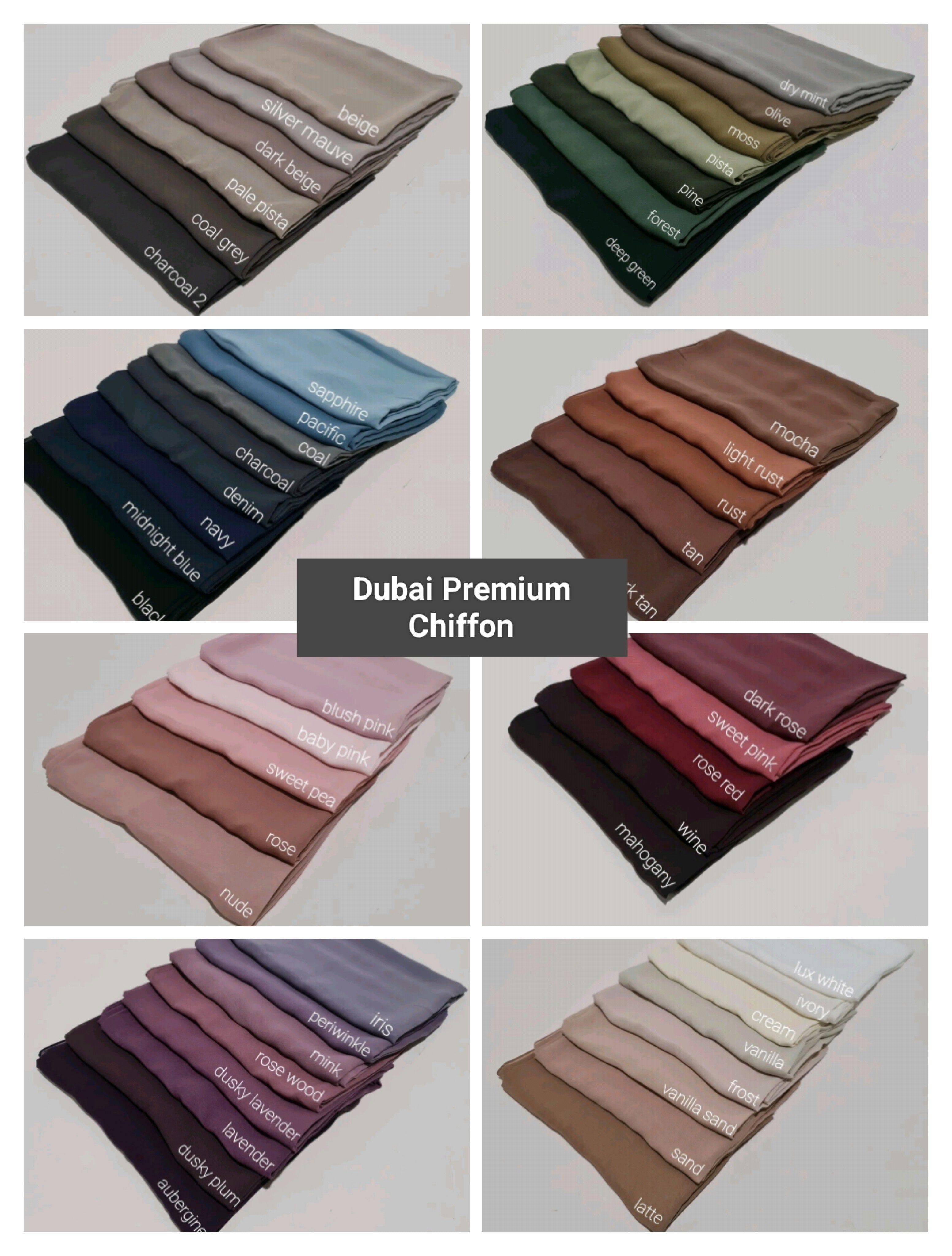  Premium Dubai Maxi Chiffon Hijab - Tahani Boutique,