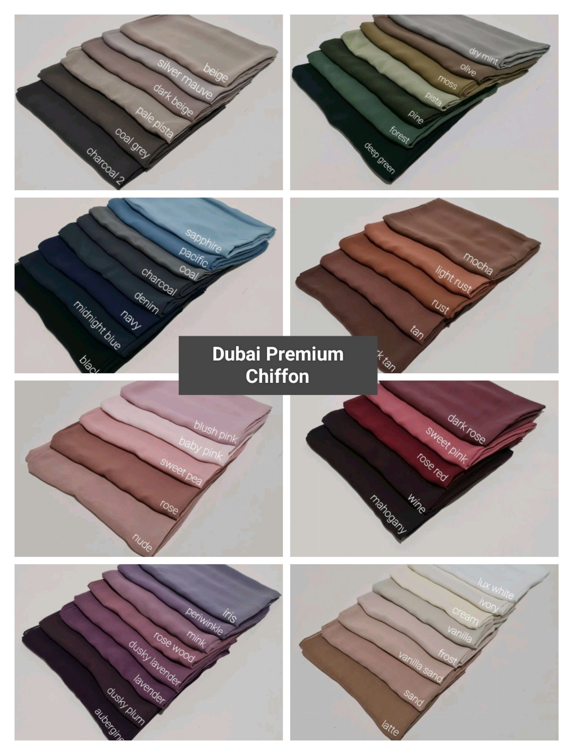  Premium Dubai Maxi Chiffon Hijab - Tahani Boutique,