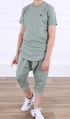  QL Nautik Set Boys in Almond Green - QABA'IL,