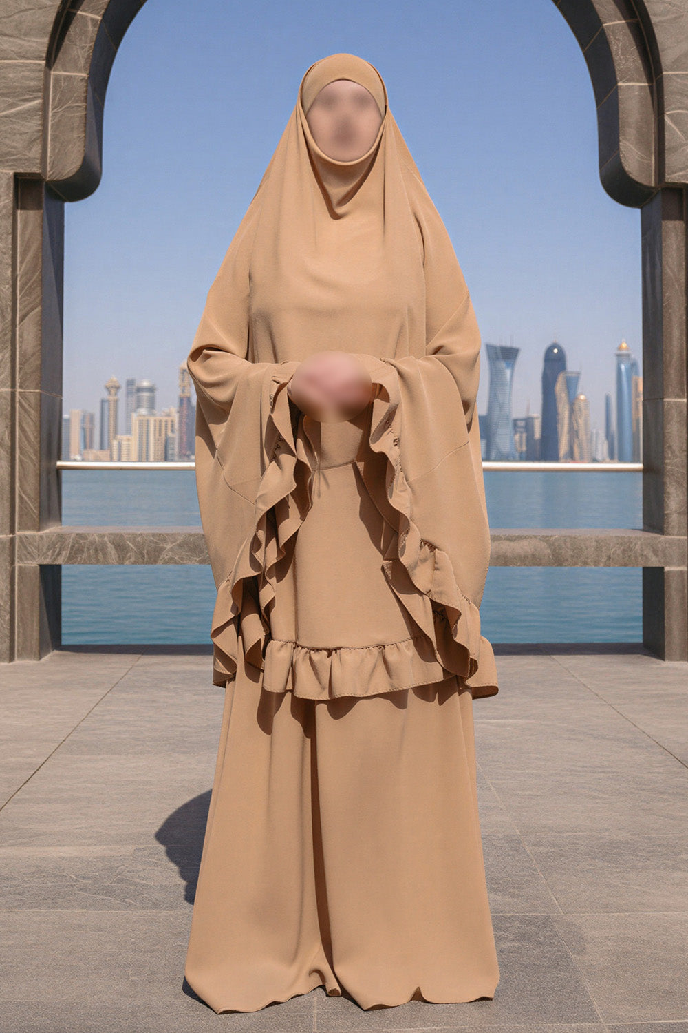 SB Prayer Set Jersey ES003 in Dark Taupe