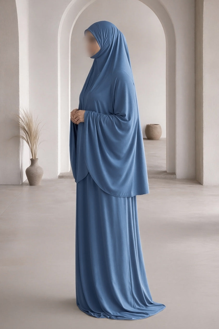 SUBLIME Jersey Prayer Set ES006 in Indigo Blue