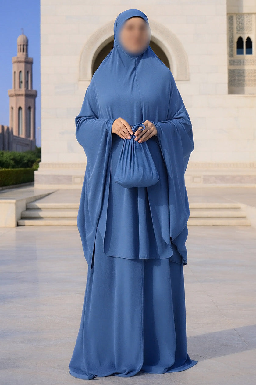 SUBLIME Jersey Prayer set with carrying bag  ES007 in Indigo Blue