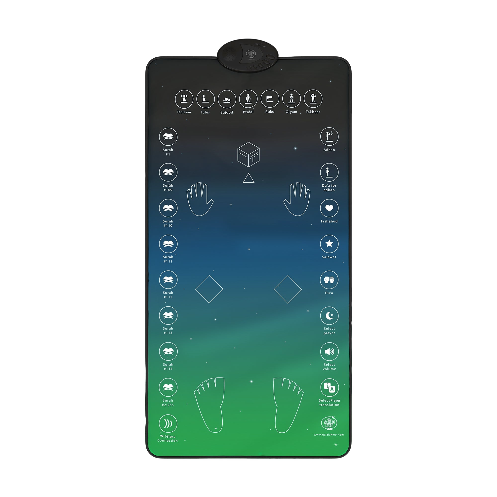 Tapis de prière interactif intelligent pour adultes/nouveaux musulmans | Version originale | Un magnifique cadeau de Ramadan et d’Aïd pour vos proches