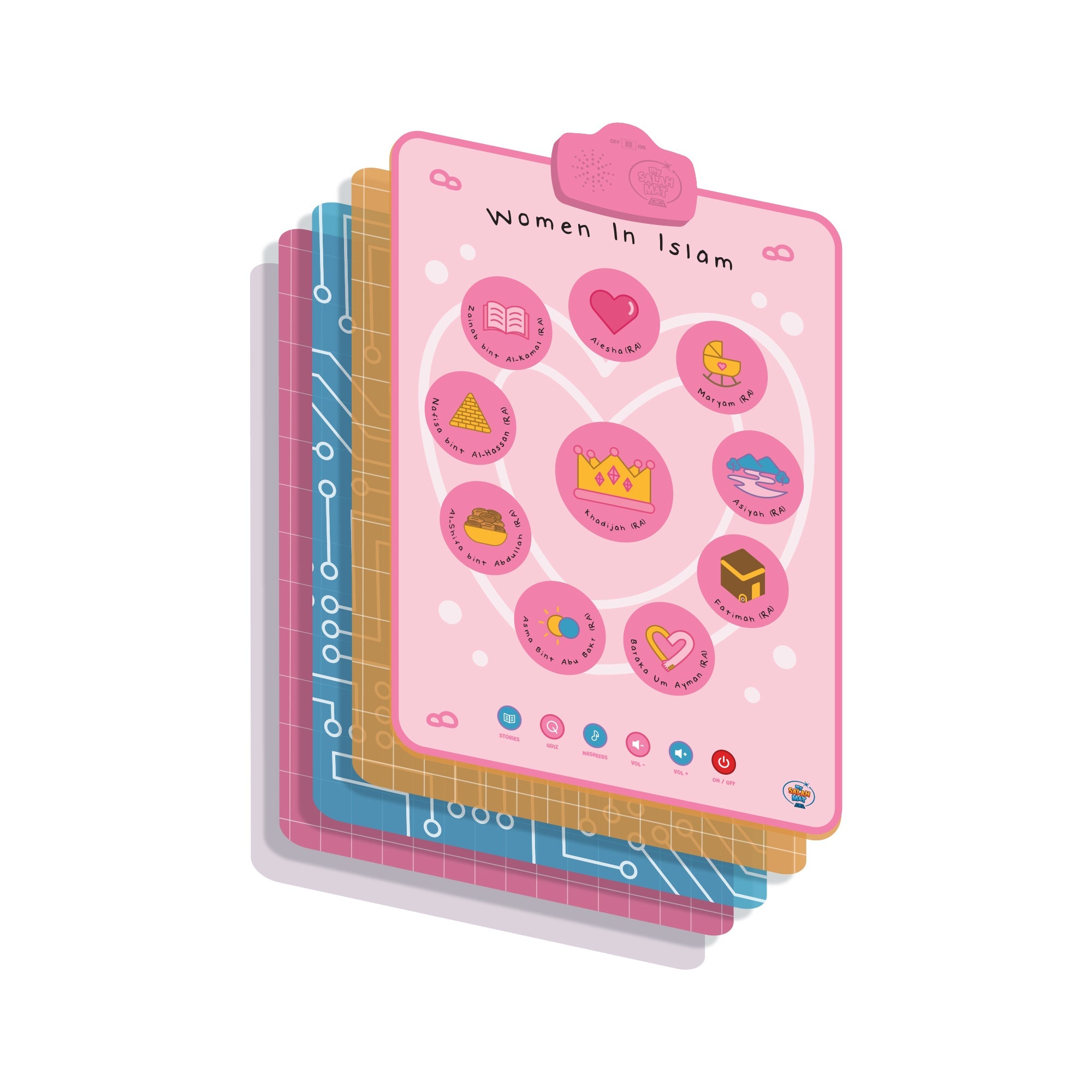 Fresque murale interactive & tapis audio « Les femmes en Islam » | Touchez, écoutez et découvrez leurs histoires inspirantes | Un magnifique cadeau de Ramadan et d’Aïd pour vos proches
