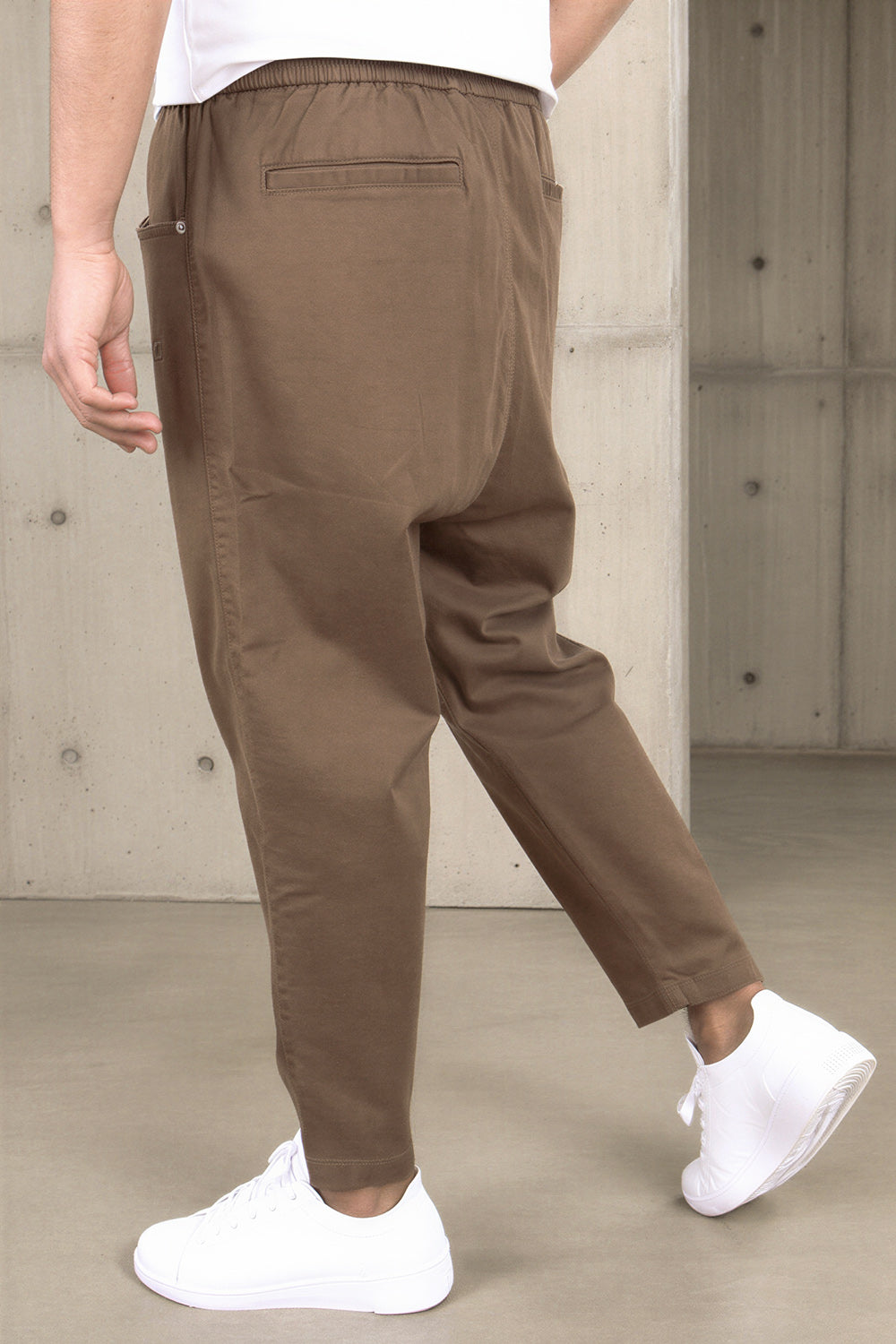 QL Sarouel Jean Stretch Regular Drop in Brown