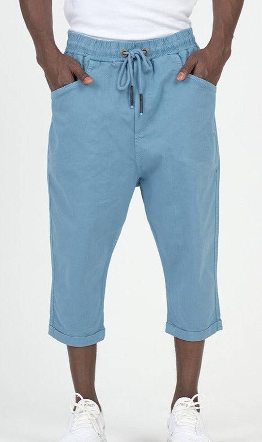 QL Cropped Trousers Stretch in Sky Blue