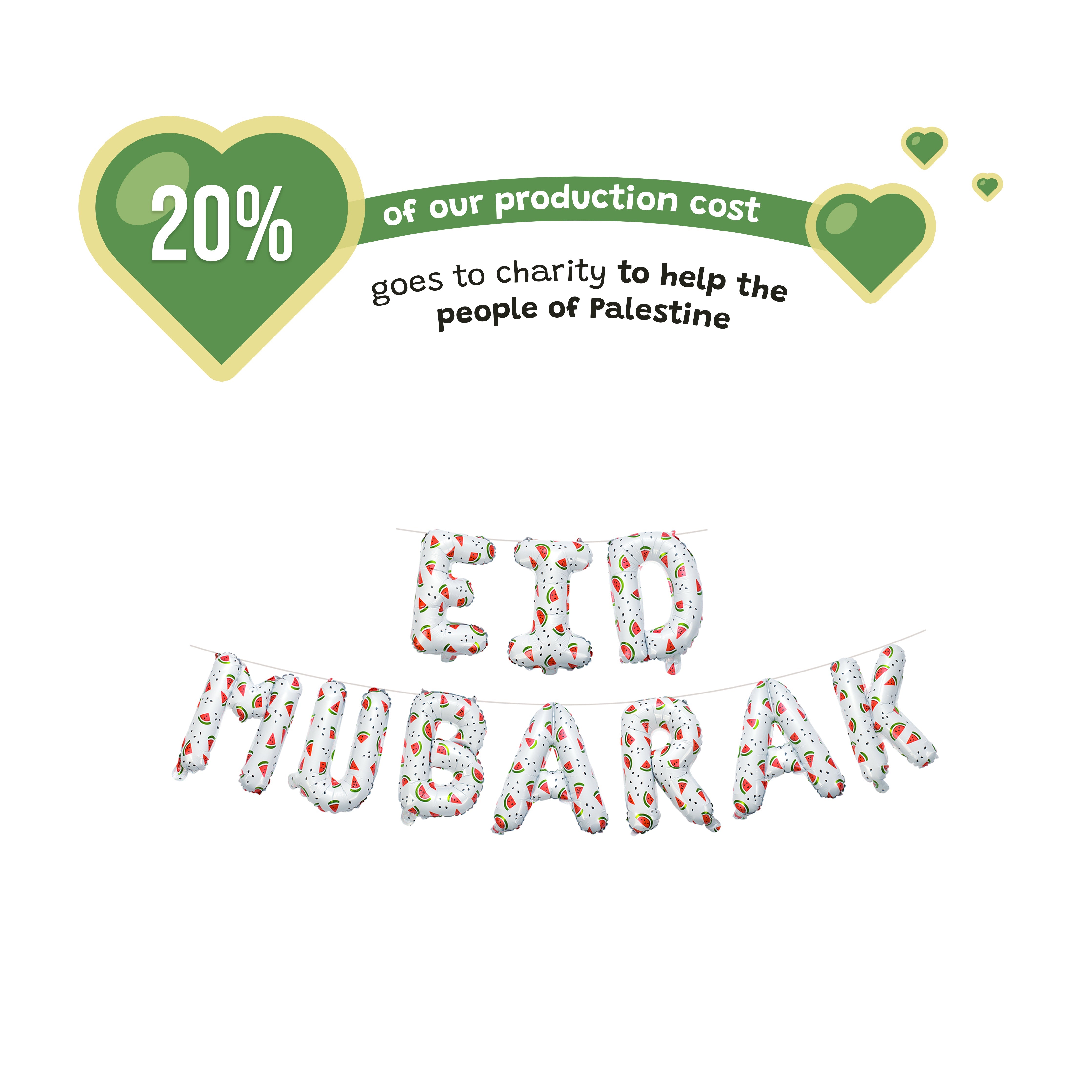 Coffret cadeau blanc Aïd Moubarak sur le thème de la Palestine | 5 articles