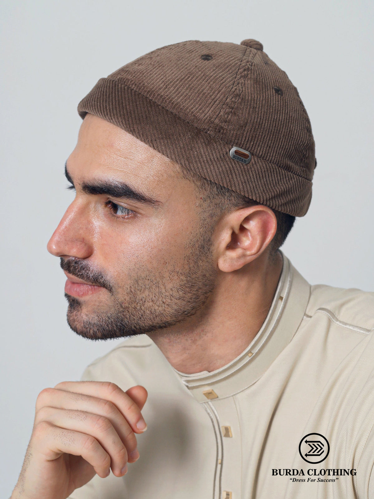 Corduroy Brimless Hat
