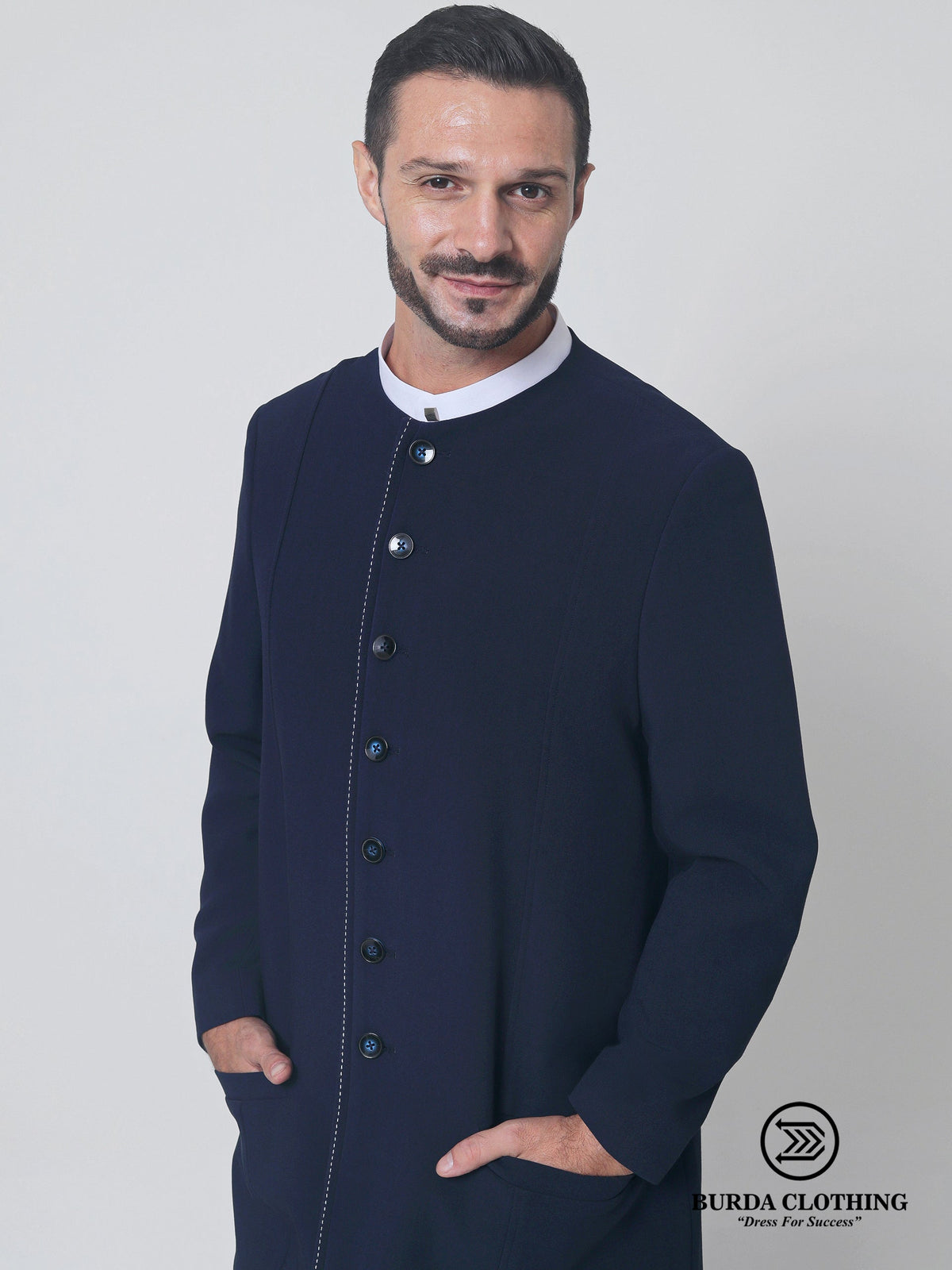 Navy Blue Overcoat