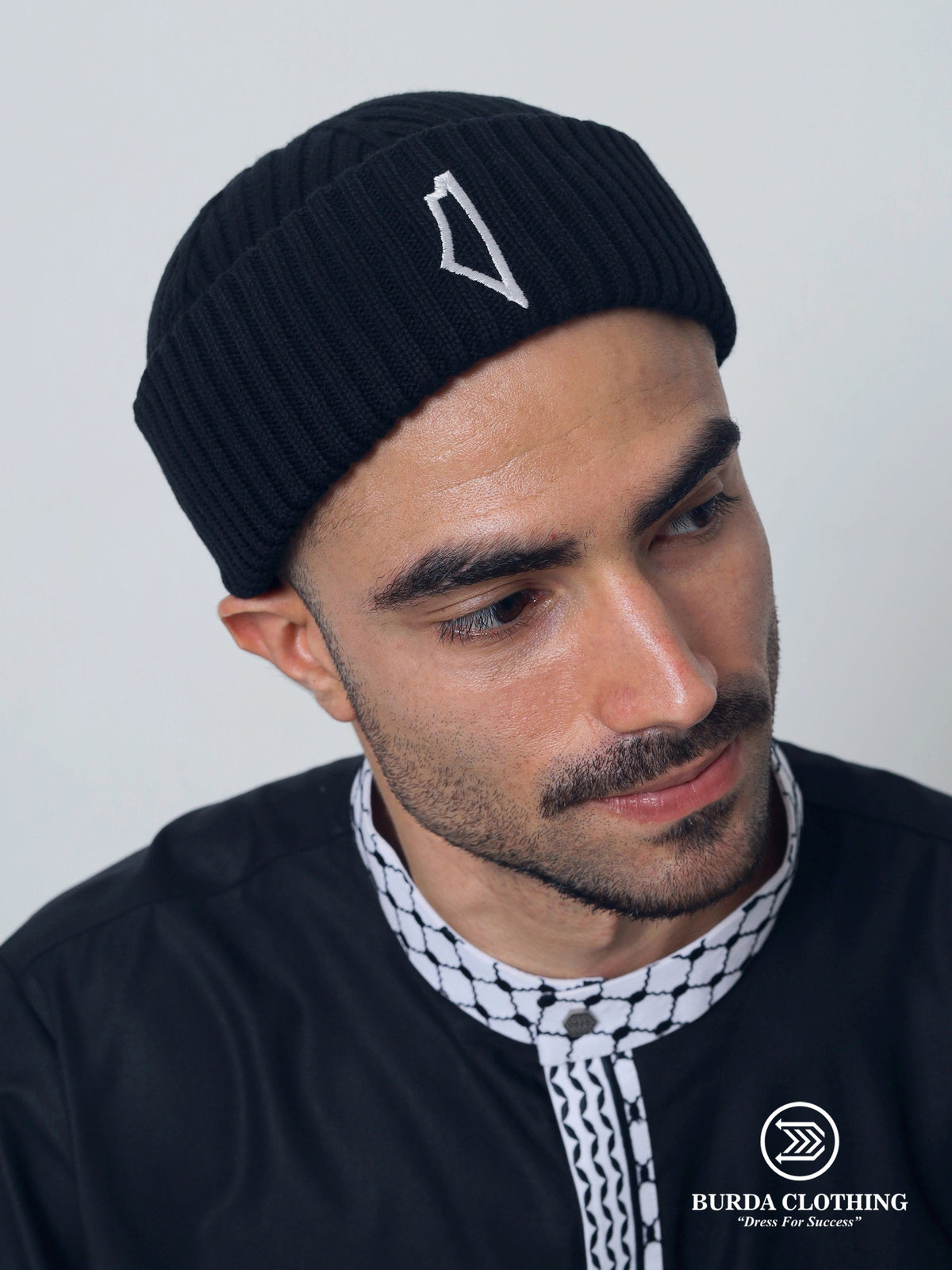 Palestine Map Folded Beanie